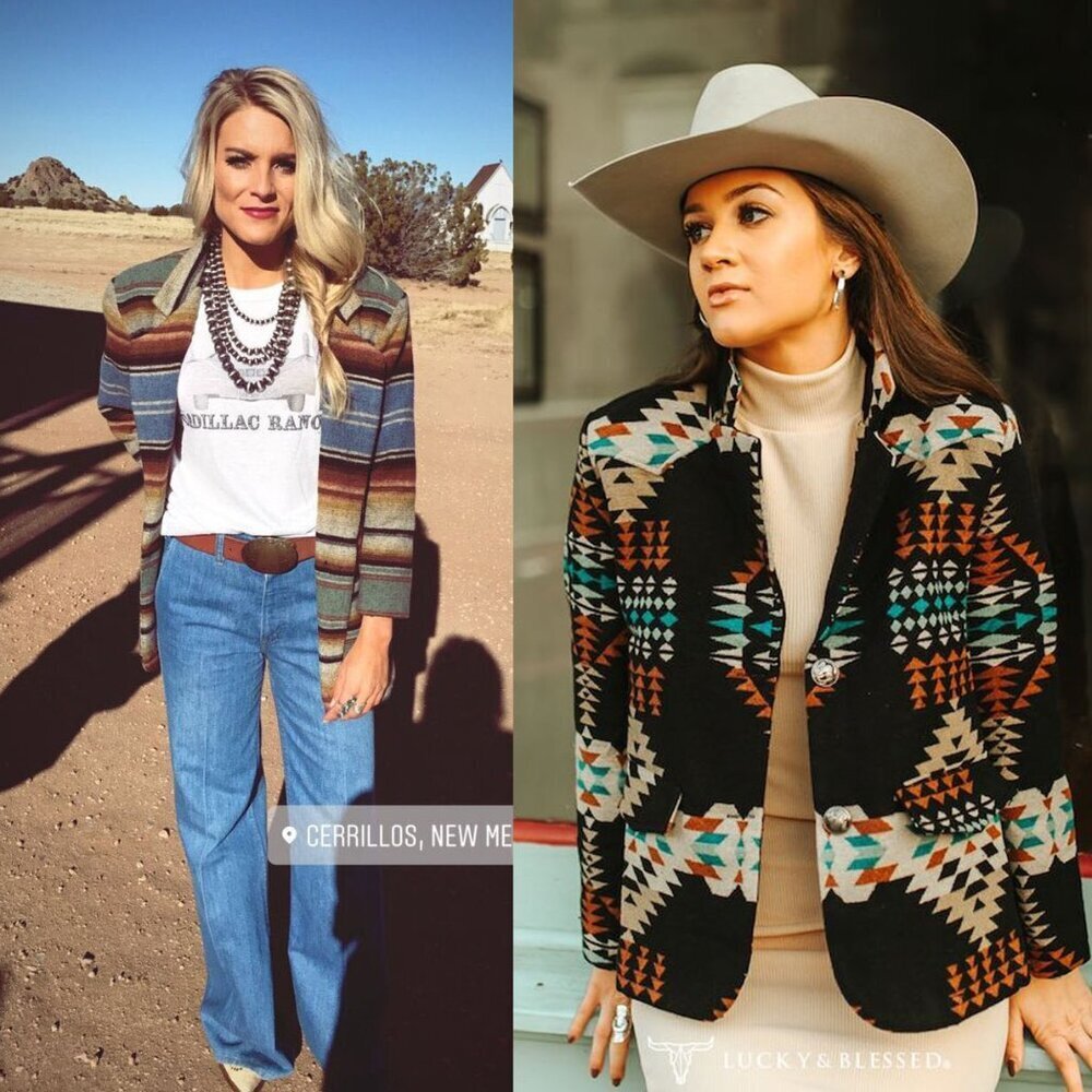 *RARE* Vintage Wool Aztec Blazer Jacket